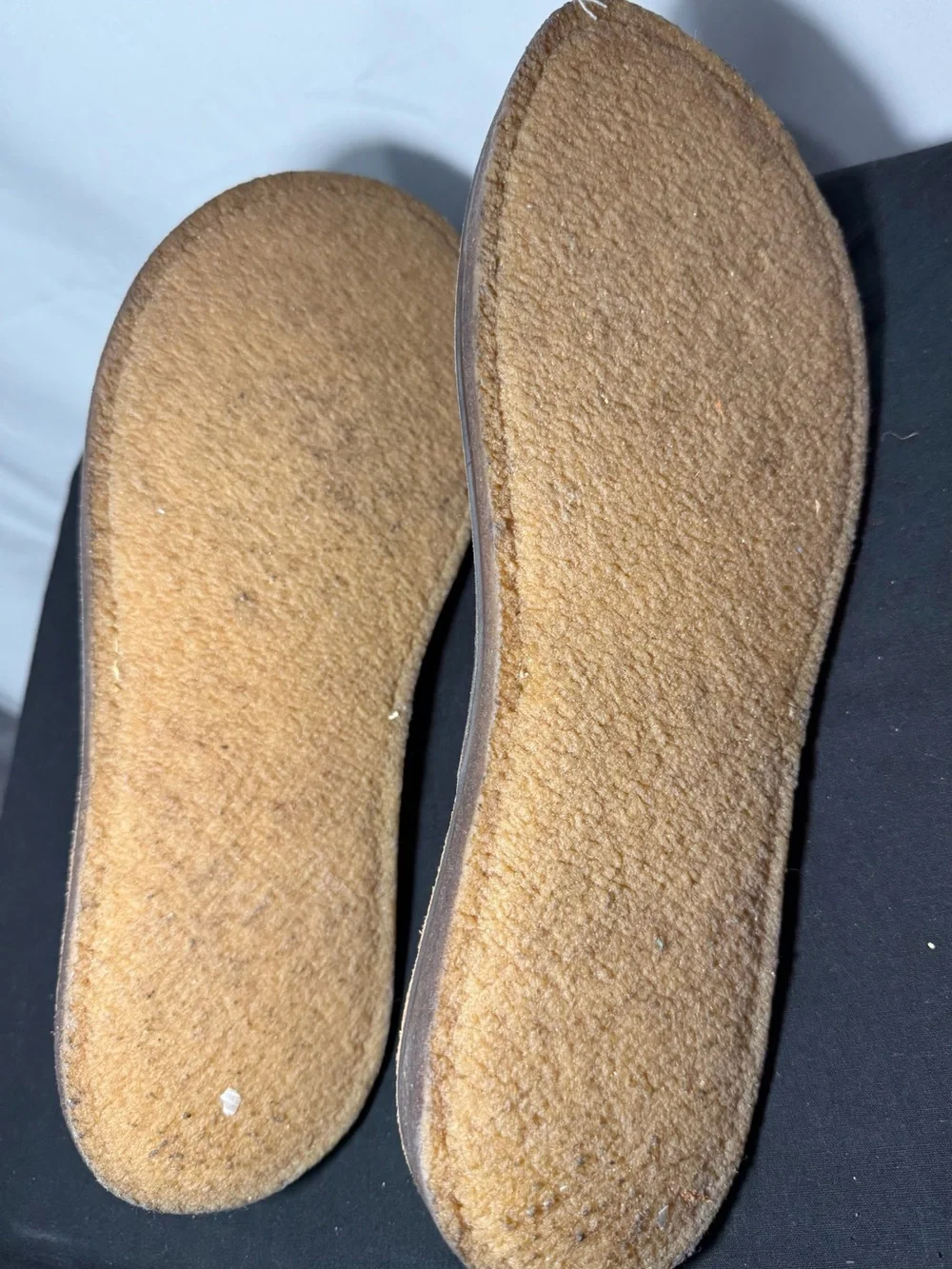 John Varvatos Black Leather Slide Sandals with Tan Footbed
